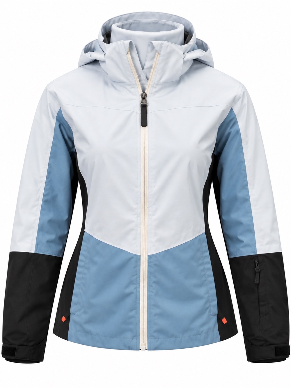 McKINLEY AquaMax 10K Women’s Hooded Ski Jacket Blue Black Size Large